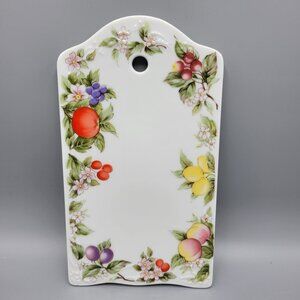Andrea By Sadek Ceramic Floral Fruit Design Cutting Board Wall Hanging Home Deco